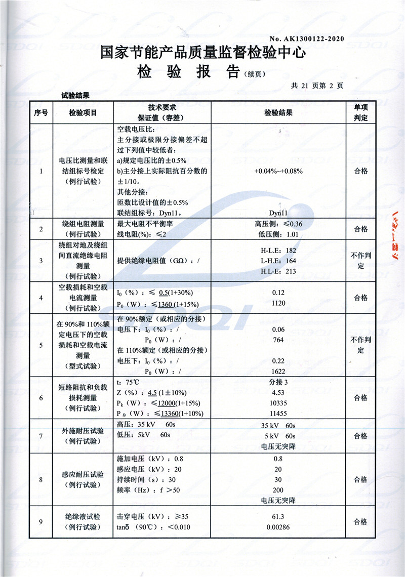 高低压试验报告-S11-1250新乡新乡新乡油浸式变压器-2.jpg